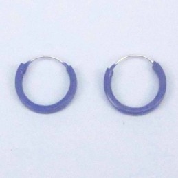 Ea Hoop flat 1.2X10mm. Ligth Ametisth color