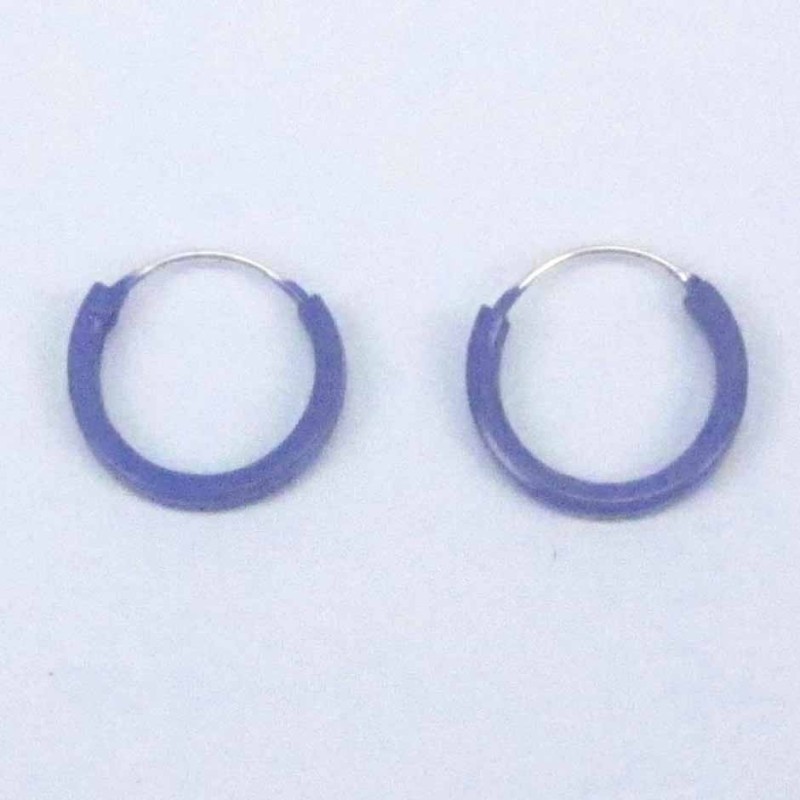 Ea Hoop flat 1.2X10mm. Ligth Ametisth color