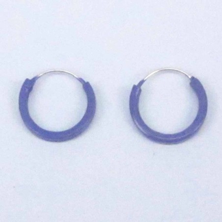 Ea Hoop flat 1.2X10mm. Ligth Ametisth color