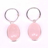 Earrings Rose Quartz