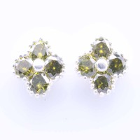 Earring Plain with C.Z.