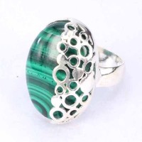 Rings Malachite Stone
