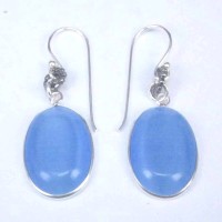 Earrings Cat Eye Stones