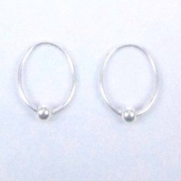 Earrings Hoop Ball